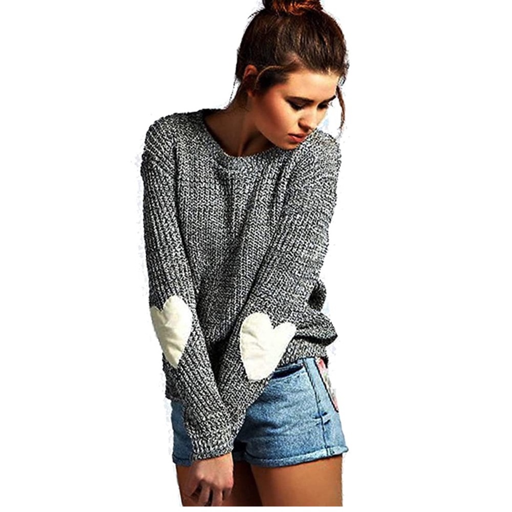 Blue and white nit sweater~Size S/M (Over Sized)